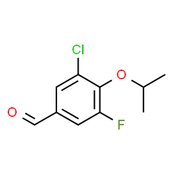 3-Chloro-5-fluoro-4-isopropoxybenzaldehyde Structure