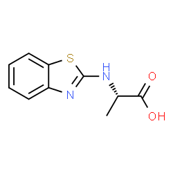 L-Alanine, N-2-benzothiazolyl- (9CI) Structure