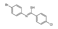N-(4-bromophenyl)-4-chlorobenzenecarbothioamide结构式