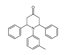 2,6-diphenyl-1-m-tolyl-piperidin-4-one Structure