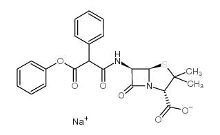 Carfecillin Sodium Structure