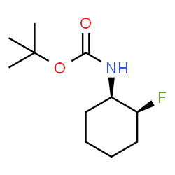 (±)-顺式-N-Boc-2-氟环己胺结构式