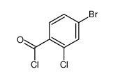 4-bromo-2-chlorobenzoyl chloride Structure
