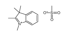 methanesulfonate,1,2,3,3-tetramethylindol-1-ium结构式