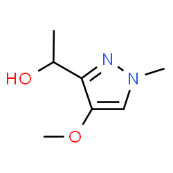 1-(4-甲氧基-1-甲基-1H-吡唑-3-基)乙醇结构式
