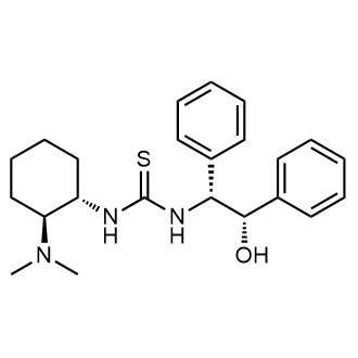Rel-1-((1R,2R)-2-(二甲氨基)环己基)-3-((1S,2R)-2-羟基-1,2-二苯乙基)硫脲结构式