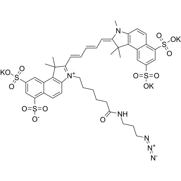 磺化花青5.5叠氮化物图片