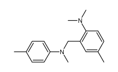 3-[N-methyleno-N-methyl(p-toluidine)]-N,N-dimethyl-p-toluidine Structure