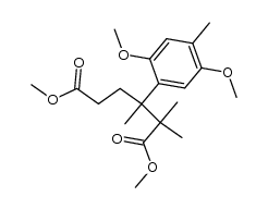 dimethyl 2,2,3-trimethyl-3-(2,5-dimethoxy-4-methylphenyl)adipate Structure