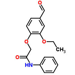 2-(2-ETHOXY-4-FORMYL-PHENOXY)-N-PHENYL-ACETAMIDE结构式