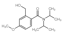 N,N-DIISOPROPYL-2-HYDROXYMETHYL-4-METHOXYBENZAMIDE结构式