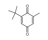 2-tert-butyl-6-methyl-1,4-benzoquinone结构式