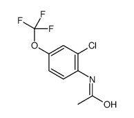 2-氯-4-三氟甲氧基乙酰苯胺结构式