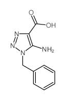 1H-1,2,3-Triazole-4-carboxylicacid, 5-amino-1-(phenylmethyl)- Structure