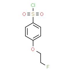4-(2-FLUOROETHOXY)BENZENE-1-SULFONYL CHLORIDE structure