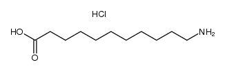 11-aminoundecanoic acid hydrochloride salt Structure