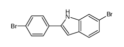 6-溴-2-(4-溴苯基)吲哚结构式