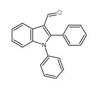 1,2-二苯基-1H-吲哚-3-甲醛结构式