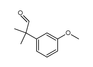 2-methyl-2-(m-methoxyphenyl)-1-propanal Structure