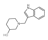1-(1H-吲哚-3-基甲基)哌啶-3-醇结构式