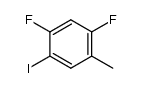 1,5-二氟-2-碘-4-甲苯结构式