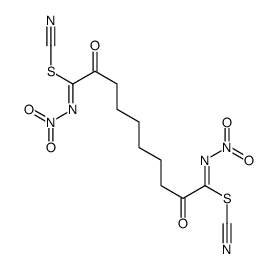 dicyano (1Z,10Z)-N,N'-dinitro-2,9-dioxodecanediimidothioate结构式