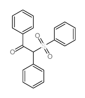 Ethanone,1,2-diphenyl-2-(phenylsulfonyl)-结构式