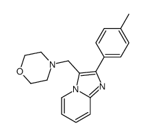 3-(Morpholinomethyl)-2-(p-tolyl)imidazo[1,2-a]pyridine结构式