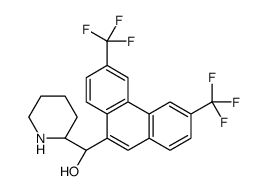 (S)-[3,6-bis(trifluoromethyl)phenanthren-9-yl]-[(2R)-piperidin-2-yl]methanol Structure
