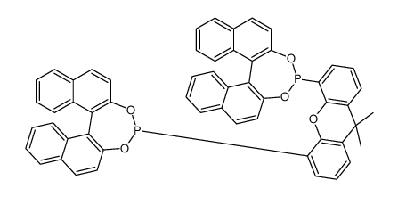 (11BS,11′BS)-4,4′-(9,9-二甲基-9H-氧杂蒽-4,5-二基)双-二萘并[2,1-D:1′,2′-F][1,3,2]二噁磷杂庚英结构式