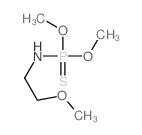 N-dimethoxyphosphinothioyl-2-methoxy-ethanamine结构式