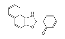 6-(1H-benzo[e][1,3]benzoxazol-2-ylidene)cyclohexa-2,4-dien-1-one结构式