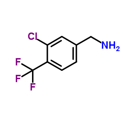 3-氯-4-三氟甲基苄胺结构式