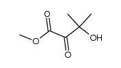 Methyl-3-hydroxy-3-methyl-2-oxobutyrat结构式