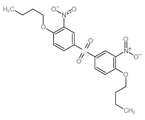 1-butoxy-4-(4-butoxy-3-nitro-phenyl)sulfonyl-2-nitro-benzene结构式