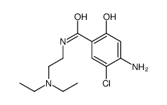 4-amino-5-chloro-N-[2-(diethylamino)ethyl]-2-hydroxybenzamide结构式