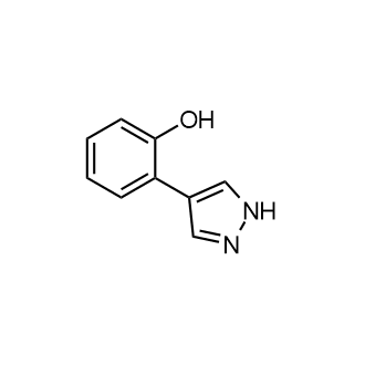 2-(1H-吡唑-4-基)苯酚结构式