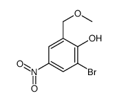 2-bromo-6-(methoxymethyl)-4-nitrophenol Structure
