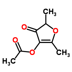 2,5-Dimethyl-4-oxo-4,5-dihydrofuran-3-yl acetate structure