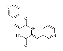 (3Z,6E)-3,6-bis(pyridin-3-ylmethylene)piperazine-2,5-dione结构式