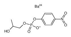 2-hydroxypropyl-4-nitrophenyl phosphate barium salt Structure