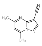 5,7-二甲基吡唑并[1,5-a]嘧啶-3-腈结构式