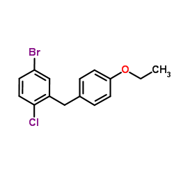 4-(5-Brom-2-chlorbenzyl)phenyl-ethylether Structure
