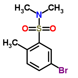 5-Bromo-N,N,2-trimethylbenzenesulfonamide结构式