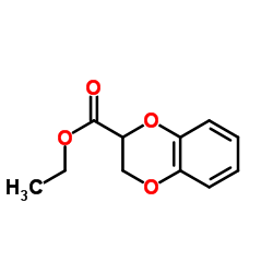 2,3-二氢-1,4-苯并二噁烷-2-羧酸乙酯结构式