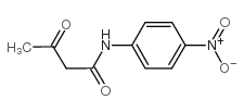 N-(4-硝基苯基)-3-氧代丁酰胺结构式