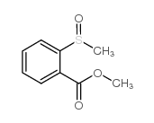 2-(甲基亚磺酰基)苯甲酸甲酯结构式