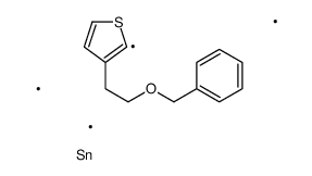 trimethyl-[3-(2-phenylmethoxyethyl)thiophen-2-yl]stannane Structure