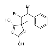 5-(1,2-dibromo-2-phenylethyl)-5-methylimidazolidine-2,4-dione结构式