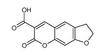7-oxo-2,3-dihydro-7H-furo[3,2-g]chromene-6-carboxylic acid Structure